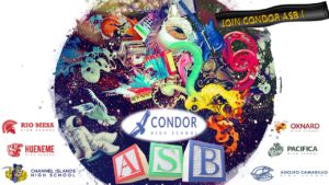 Banner of Condor High School ASB with a colorful illustration