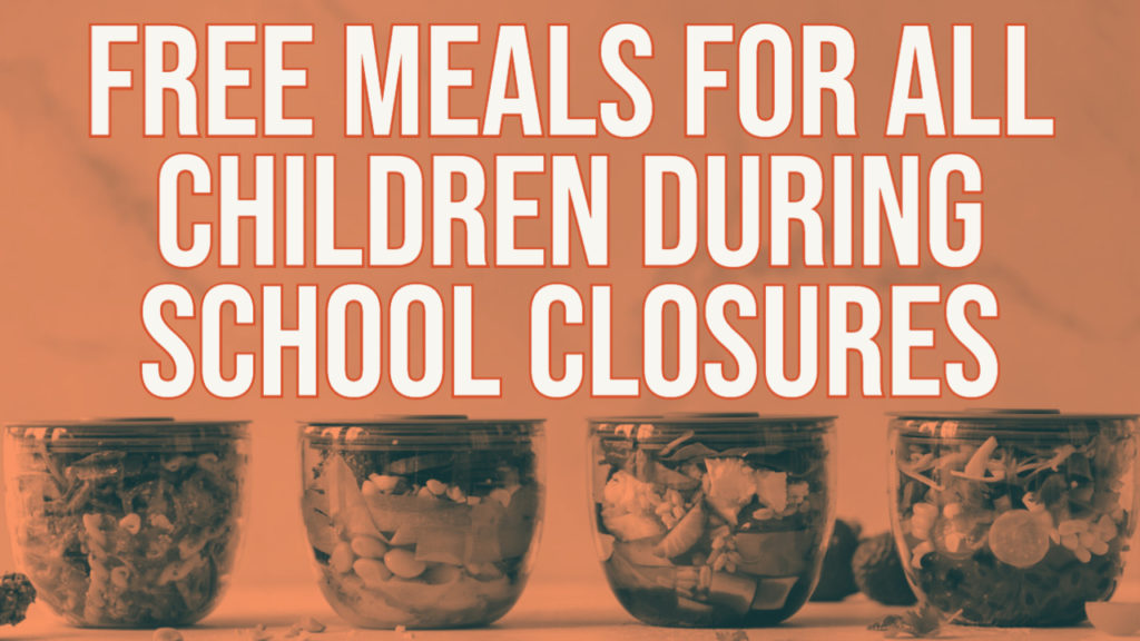 Flyer - Free Meals for all children during school closures